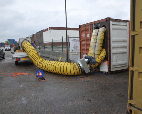 Container Antwerpen Heteluchtbehandeling